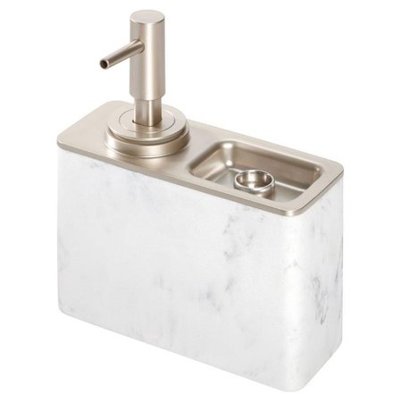INTERDESIGN Dakota White Plastic/Steel Soap Pump 28240